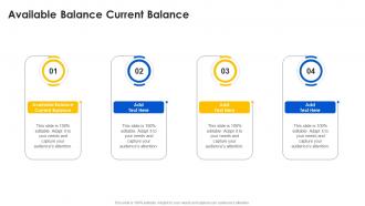 Available Balance Current Balance In Powerpoint And Google Slides Cpb