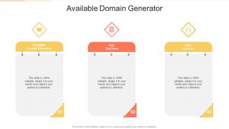 Available Domain Generator In Powerpoint And Google Slides Cpb