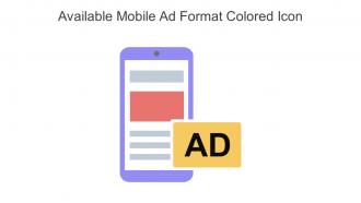 Available Mobile Ad Format Colored Icon In Powerpoint Pptx Png And Editable Eps Format