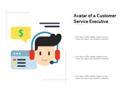 Avatar of a customer service executive