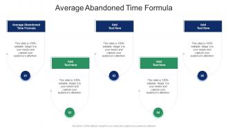 Average Abandoned Time Formula In Powerpoint And Google Slides Cpb