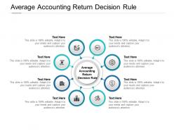 Average accounting return decision rule ppt powerpoint presentation summary cpb