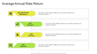 Average Annual Rate Return In Powerpoint And Google Slides Cpb