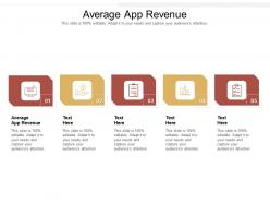 Average app revenue ppt powerpoint presentation outline aids cpb