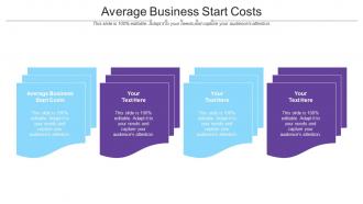 Average Business Start Costs Ppt Powerpoint Presentation Model Elements Cpb
