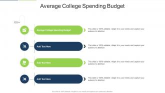 Average College Spending Budget In Powerpoint And Google Slides Cpb