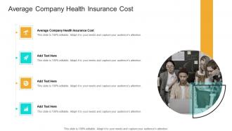 Average Company Health Insurance Cost In Powerpoint And Google Slides Cpb