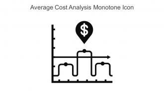 Average Cost Analysis Monotone Icon In Powerpoint Pptx Png And Editable Eps Format