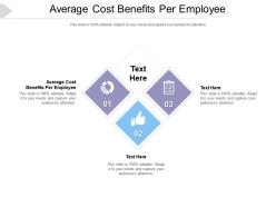 Average cost benefits per employee ppt powerpoint presentation inspiration templates cpb