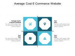 Average cost e commerce website ppt powerpoint presentation icon show cpb