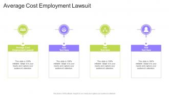 Average Cost Employment Lawsuit In Powerpoint And Google Slides Cpb
