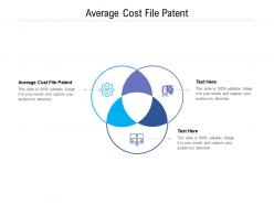 Average cost file patent ppt powerpoint presentation professional slides cpb