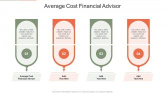 Average Cost Financial Advisor In Powerpoint And Google Slides Cpb