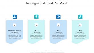 Average Cost Food Per Month In Powerpoint And Google Slides Cpb