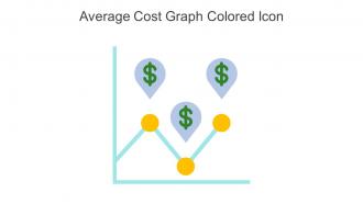 Average Cost Graph Colored Icon In Powerpoint Pptx Png And Editable Eps Format