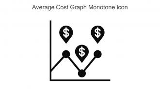 Average Cost Graph Monotone Icon In Powerpoint Pptx Png And Editable Eps Format