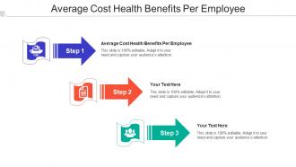 Average Cost Health Benefits Per Employee Ppt Powerpoint Presentation Infographics Vector Cpb