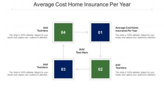 Average Cost Home Insurance Per Year Ppt Powerpoint Presentation Outline Skills Cpb