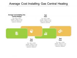 Average cost installing gas central heating ppt powerpoint presentation styles layout ideas cpb