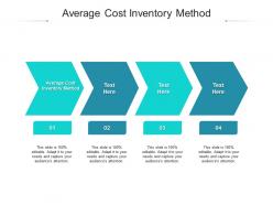 Average cost inventory method ppt powerpoint presentation model topics cpb