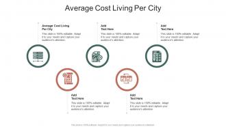 Average Cost Living Per City In Powerpoint And Google Slides Cpb