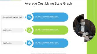 Average Cost Living State Graph In Powerpoint And Google Slides Cpb