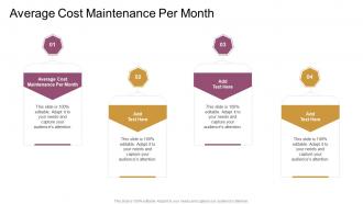 Average Cost Maintenance Per Month In Powerpoint And Google Slides Cpb