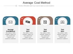 Average cost method ppt powerpoint presentation portfolio diagrams cpb