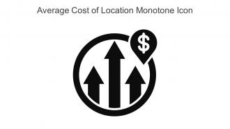 Average Cost Of Location Monotone Icon In Powerpoint Pptx Png And Editable Eps Format