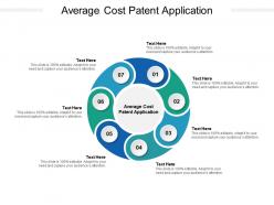 Average cost patent application ppt powerpoint presentation icon graphics download cpb