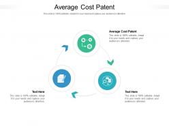 Average cost patent ppt powerpoint presentation icon professional cpb