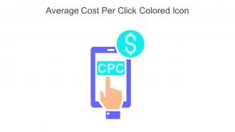Average Cost Per Click Colored Icon In Powerpoint Pptx Png And Editable Eps Format