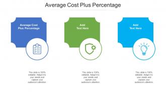 Average Cost Plus Percentage Ppt Powerpoint Presentation Design Ideas Cpb
