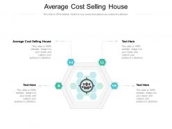 Average cost selling house ppt powerpoint presentation icon structure cpb