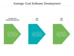 Average cost software development ppt powerpoint presentation portfolio cpb
