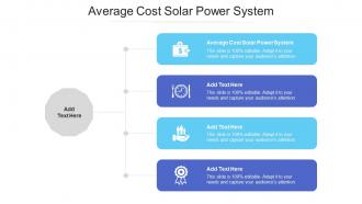 Average Cost Solar Power System Ppt Powerpoint Presentation Show Objects Cpb