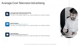 Average Cost Television Advertising In Powerpoint And Google Slides Cpb