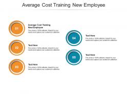 Average cost training new employee ppt powerpoint presentation styles graphic images cpb