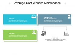 Average cost website maintenance ppt powerpoint presentation show example file cpb