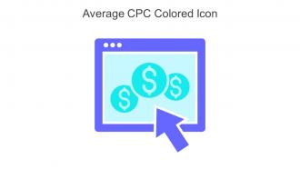 Average CPC Colored Icon In Powerpoint Pptx Png And Editable Eps Format