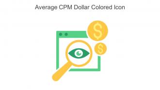 Average CPM Dollar Colored Icon In Powerpoint Pptx Png And Editable Eps Format