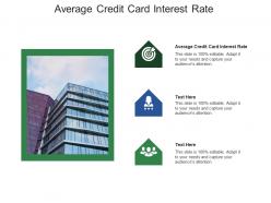 Average credit card interest rate ppt powerpoint presentation inspiration backgrounds cpb