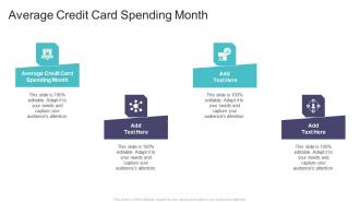 Average Credit Card Spending Month In Powerpoint And Google Slides Cpb
