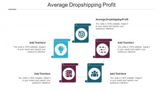 Average Dropshipping Profit Ppt Powerpoint Presentation Icon Introduction Cpb