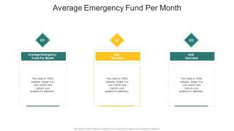 Average Emergency Fund Per Month In Powerpoint And Google Slides Cpb