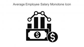 Average Employee Salary Monotone Icon In Powerpoint Pptx Png And Editable Eps Format