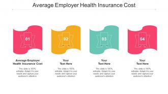 Average Employer Health Insurance Cost Ppt Powerpoint Presentation Model Cpb