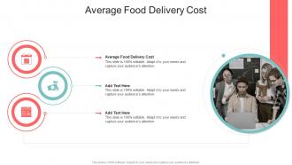 Average Food Delivery Cost In Powerpoint And Google Slides Cpb