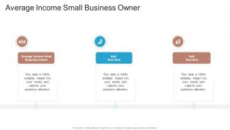 Average Income Small Business Owner In Powerpoint And Google Slides Cpb