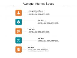 Average internet speed ppt powerpoint presentation portfolio microsoft cpb